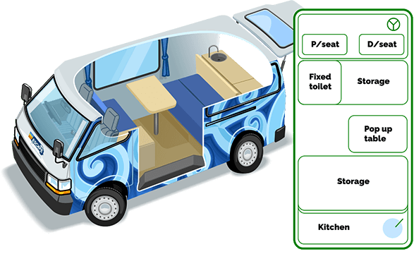 Escape Self Contained Day Time Van