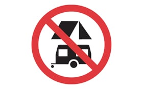 No camping symbol T2